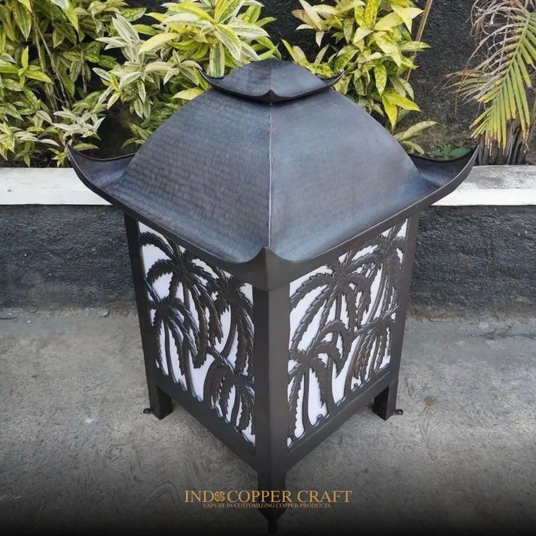 Carved Cottage Lamp