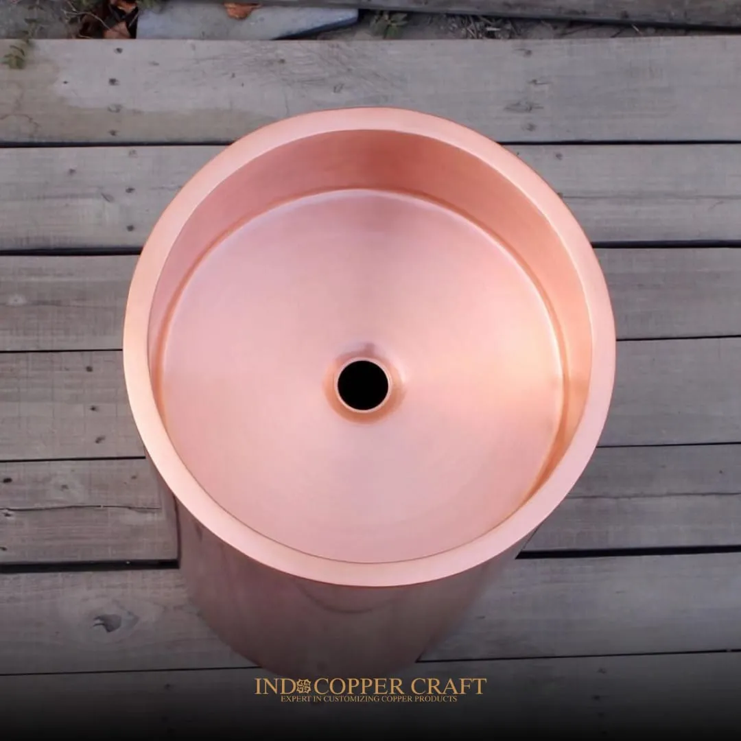 Pedstal Copper Sinks