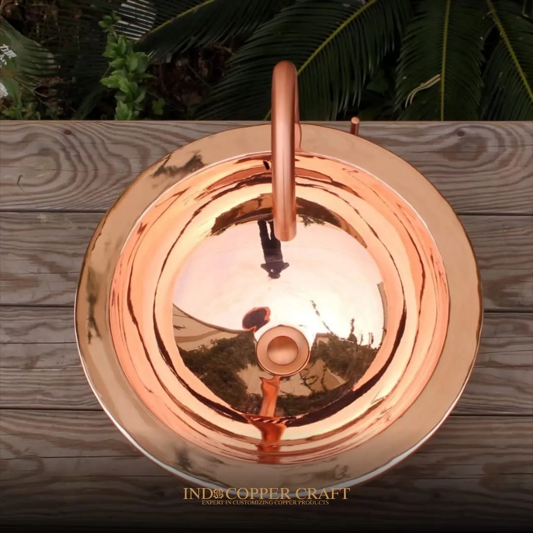 Round Vessel Double Sink