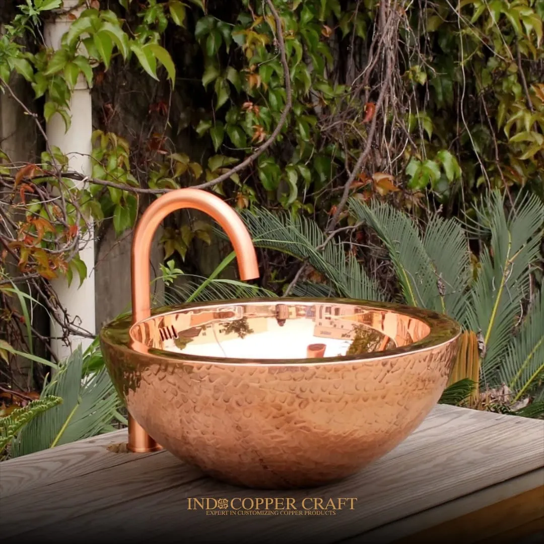 Round Vessel Double Sink