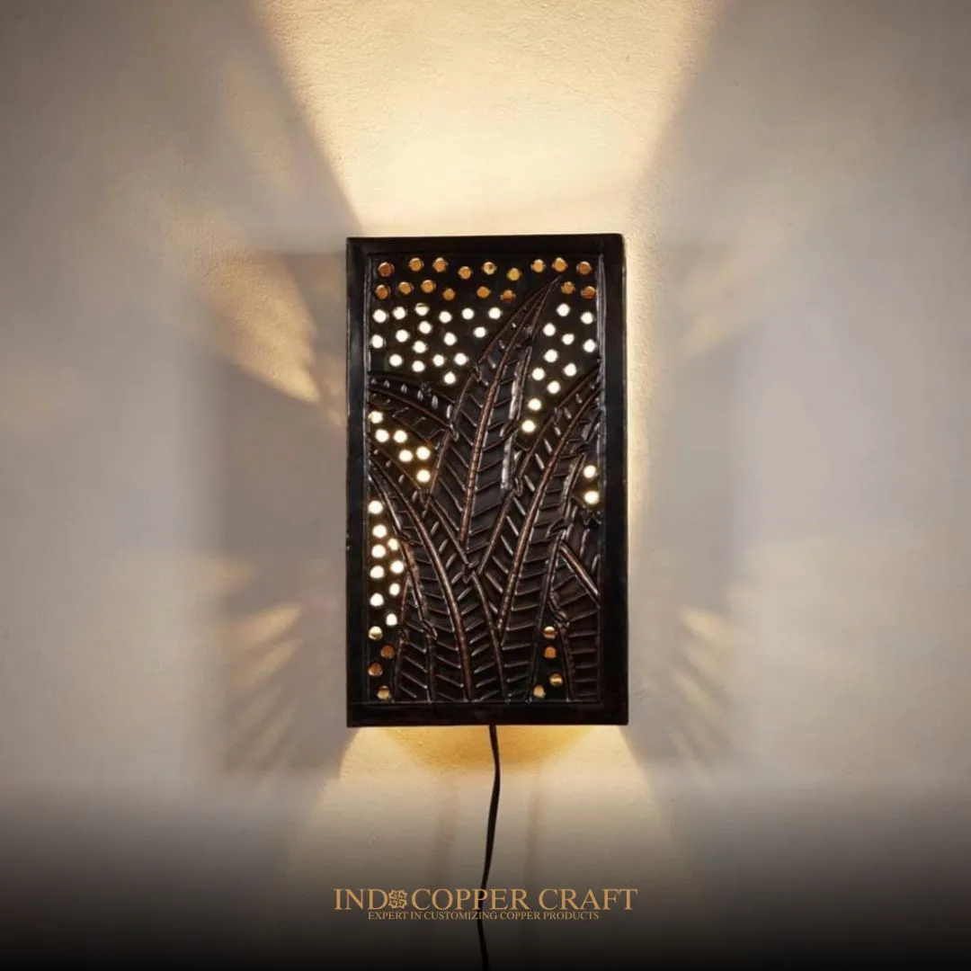 Sansevieria Copper Wall Lamp