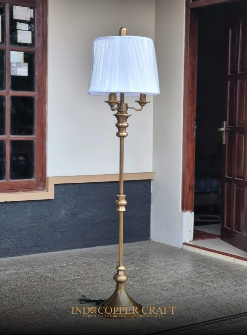 Vintage Brass Standing Lamp