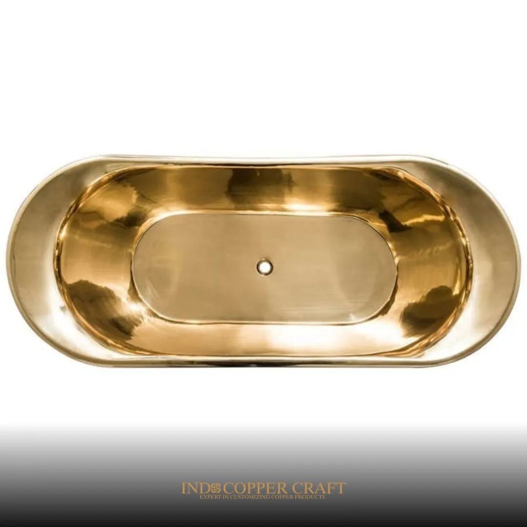 White Brass Bathtub